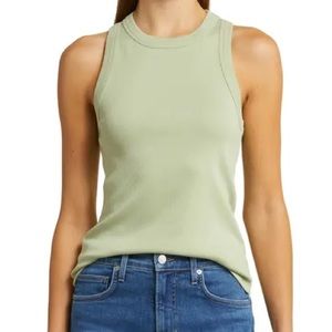 VERONICA BEARD JORDYN TANK IN DUSTY SAGE SIZE LARGE